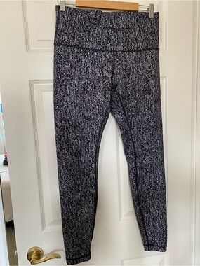 lululemon athletica Black & White Space-Dye Leggings